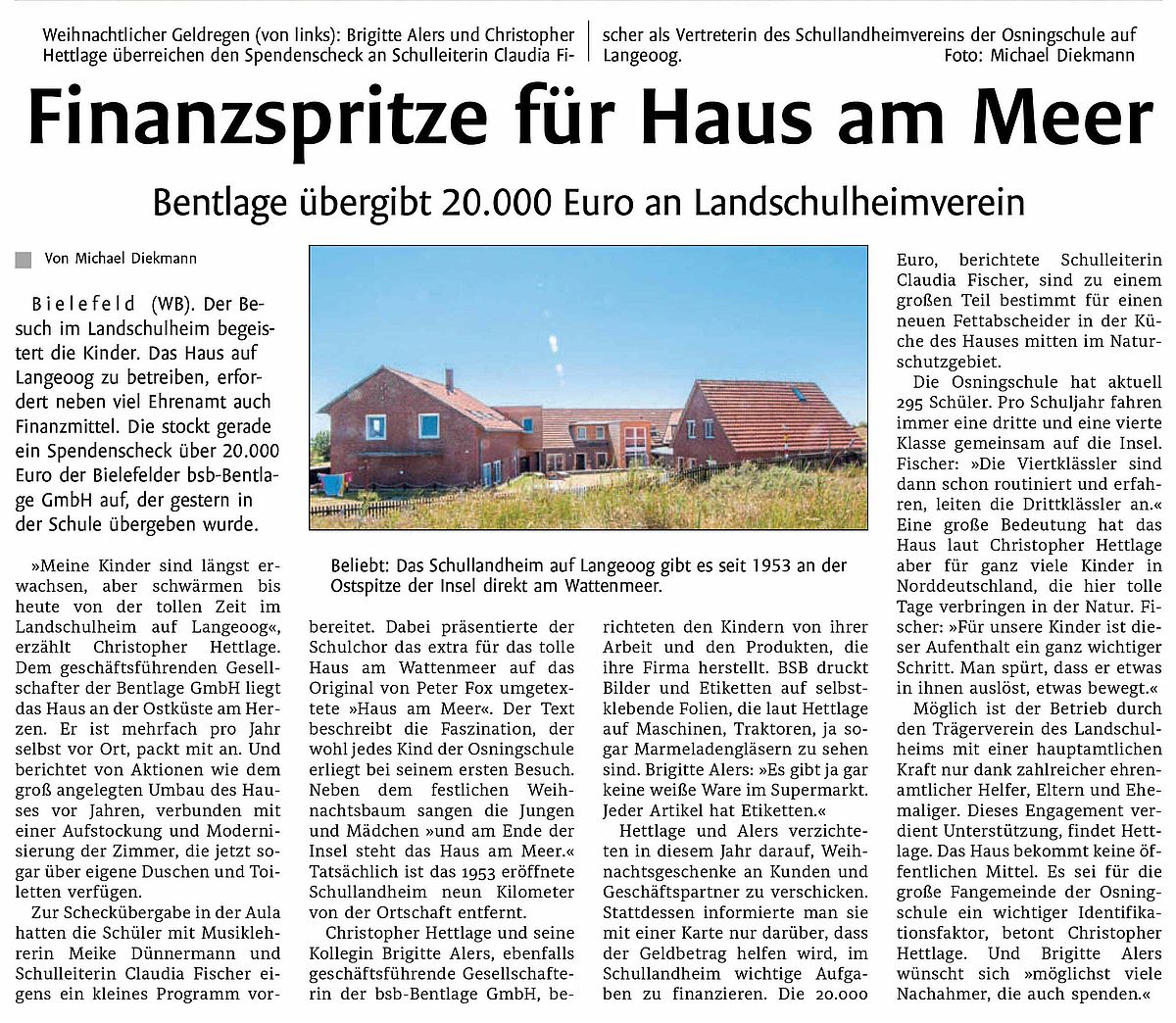 Spende Fur Landschulheim